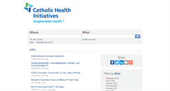 Desktop Screenshot of catholichealth.jobs